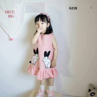 Váy Chất Liệu Thun Cotton Cao Cấp Bé Gái Từ 6kg đến 22kg