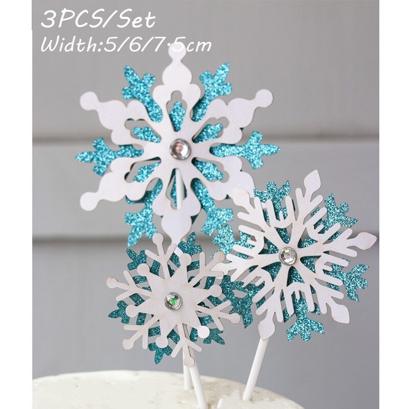 Phụ Kiện Trang Trí Bánh Kem Hình Công Chúa Băng Giá Dễ Thương