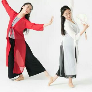 OD - A84 | Áo choàng dáng dài múa cổ trang Trung Quốc - Đồ Múa Tuệ Nhiên