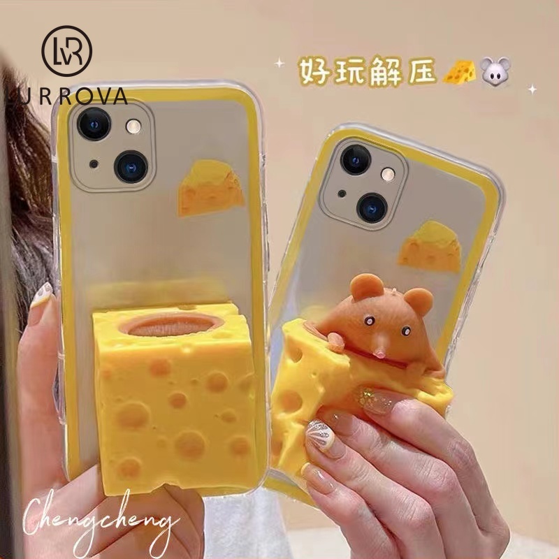 LURROVA ốp lưng Samsung A12 A51 A71 A52 A53 A31 A22 A32 A33 A13 A50 A30 A20 A03 A02 M52 M12 M02 M22 M32 M33 J7 Prime J2 Prime Hộp đựng điện thoại phụ kiện chuột dễ thương