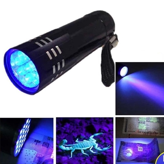 Đèn pin mini tia cực tím UV 9 LED