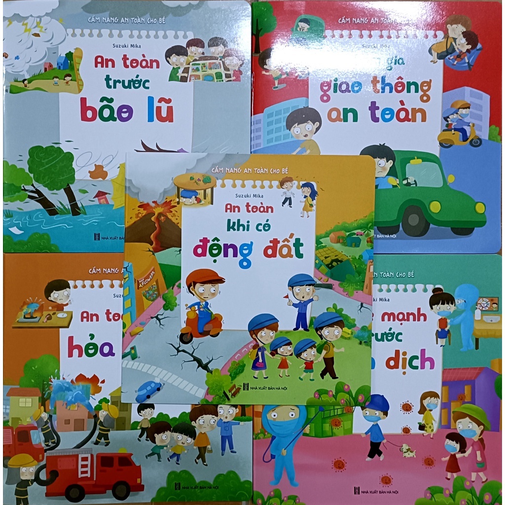 CẨM NANG VỀ AN TOÀN. Trọn bộ 6 chủ đề mới nhất cho bé