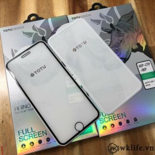 Kính cường lực TOTU cho iPhone 6 Plus/ 6S Plus/ 7 Plus/ 8 Plus Full màn hình, Chống Bụi, chống lóa