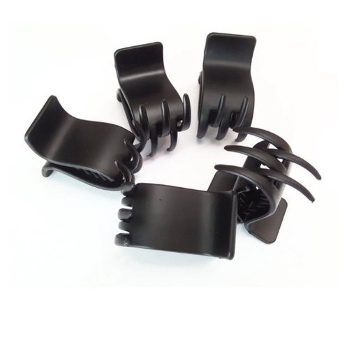 Set 2 Kẹp tóc càng cua 5 răng 3 răng đen nhám đen bóng cho nữ KT003