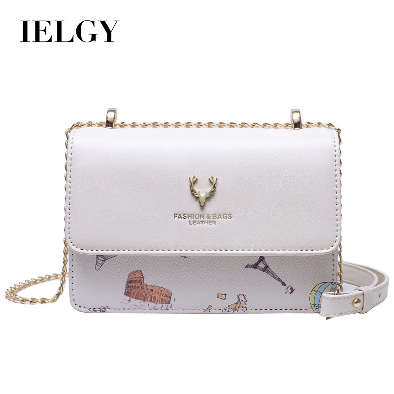 Túi Đeo Vai Hình Vuông Cỡ Nhỏ Màu Sắc Tương Phản Thời Trang Cho Nữ