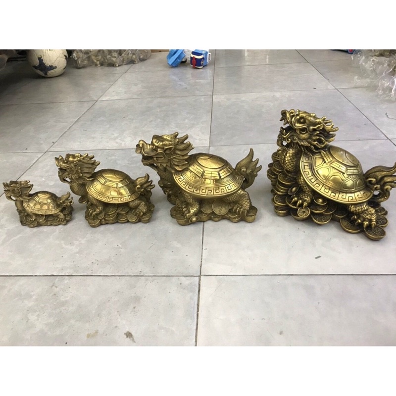 Rùa Đầu Rồng Long Quy Vật phẩm Phong Thủy Cỡ Lớn Cao 18cm