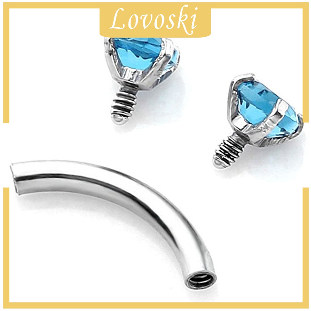 Khuyên Xỏ Cơ Thể Đính Đá Zircon 16G Thời Trang