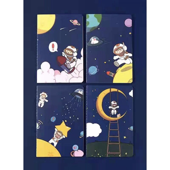 Set 4 Quyển Sổ Vở Cỡ A5 Nhiều Mẫu Siêu Xinh