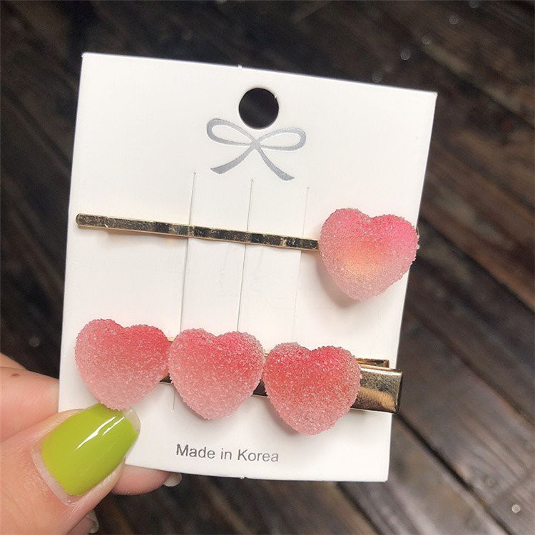 [FREESHIP] Kẹp tóc kẹo dẻo hình trái tim ngôi sao đáng yêu, kẹp tóc phụ kiện xinh xắn phiên bản Hàn Quốc
