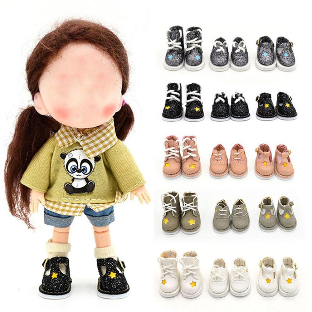 Giày Boot Da Bò Thời Trang Dễ Thương Dành Cho Búp Bê 1 / 12BJD