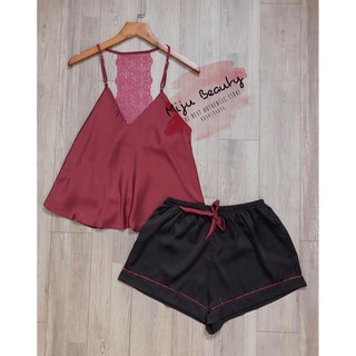 set mặc nhà 2 dây lụa xịn mềm mịn