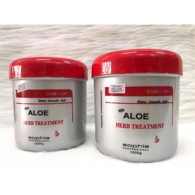 [CHÍNH HÃNG] KEM Ủ TÓC LÔ HỘI ALOE HERB TREATMENT SOPHIA 1000 ML SIÊU MỀM MƯỢT