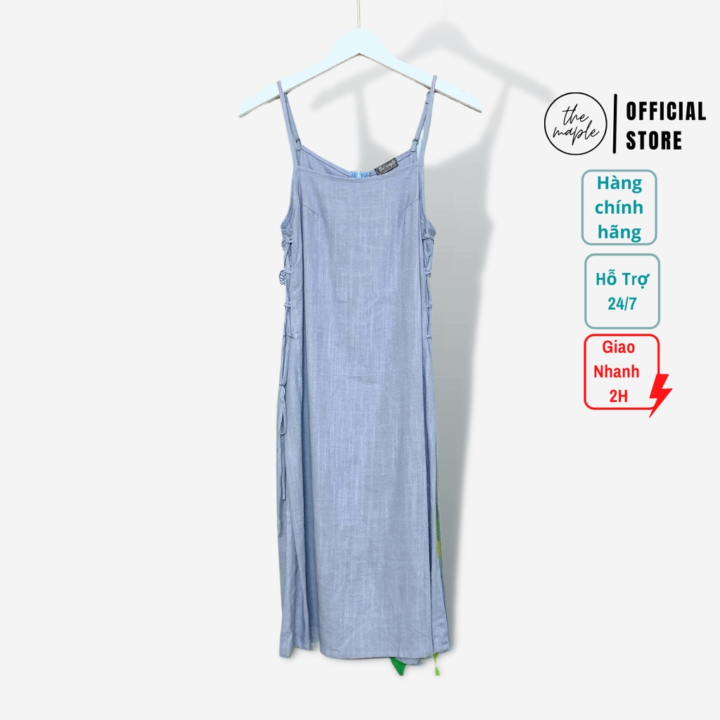 Đầm dây linen eo bên THE MAPLE
