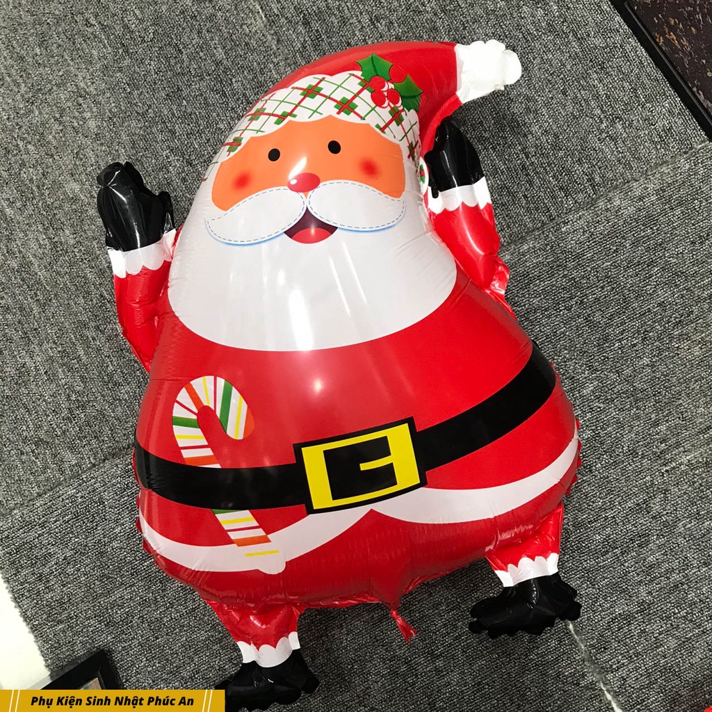 Bóng kiếng nhôm ông già noel 60cm 88cm trang trí giáng sinh Merry Christmas