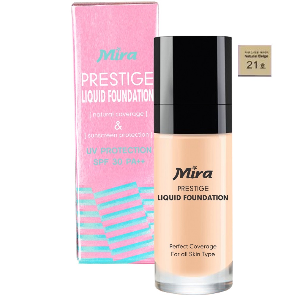 Kem nền chống nắng Mira Liquid Foundation 30ml chính hãng