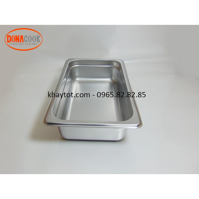 KHAY INOX ĐỰNG KEM, THẠCH HOA QUẢ DẦM 1/4-65MM ( CÓ NẮP)