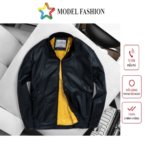 Áo khoác da nam lót lông cao cấp GaBo Fashion AKD112