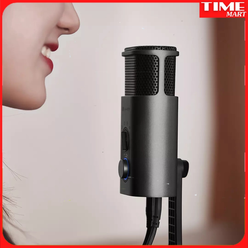 Micrô Phát Sóng Trực Tiếp Có Dây Xiaomi Yuemi Thích Hợp Hát Karaoke, Toàn Quốc Micro Đa Năng Cho Điện Thoại[TIME-MART]