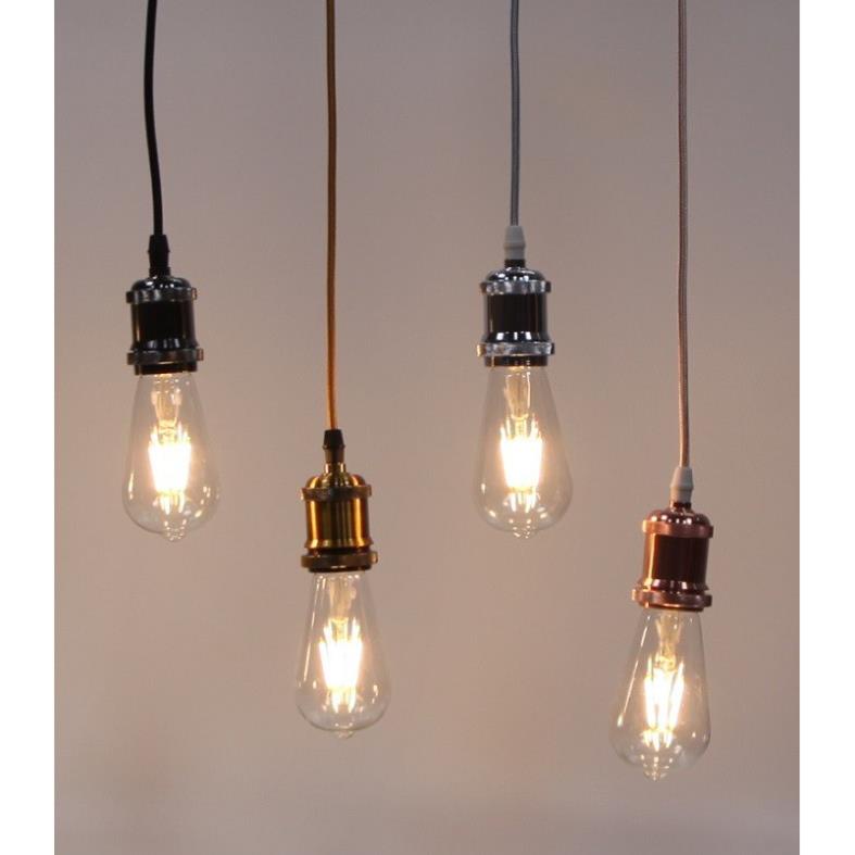 Bộ 3 dây đèn thả cổ điển bóng đèn trang trí Edison ST64 4W