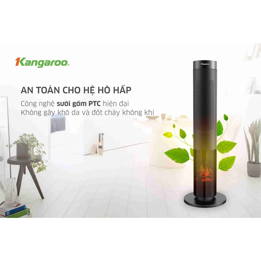 Máy sưởi gốm ceramic Kangaroo KGFH08