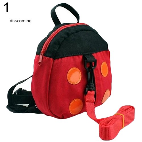 Balo trẻ em hình bọ rùa/dơi có dây dắt an toàn khi đi bộ