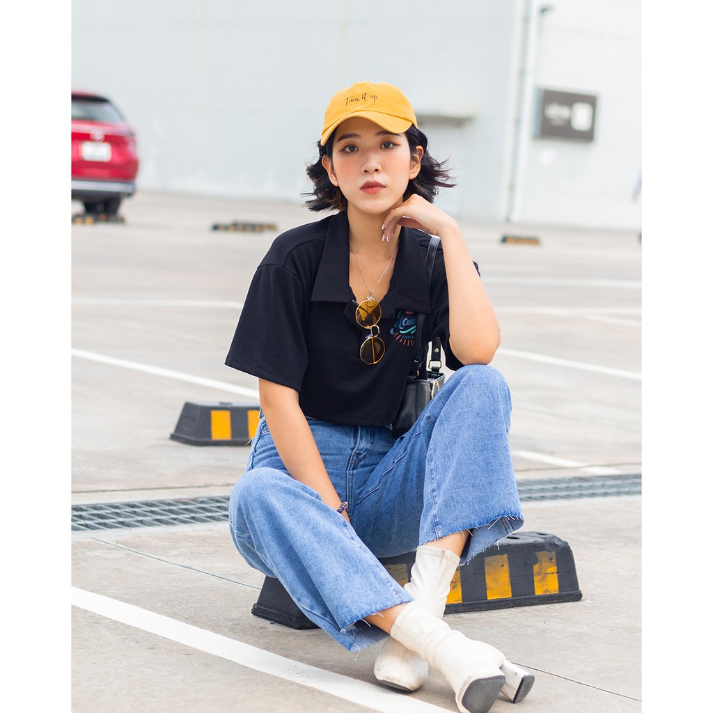 Áo Thun Polo Croptop In Hình - LEO's clothing AT2021 | BigBuy360 - bigbuy360.vn