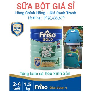 Tặng Balo - Sữa Bột Friso Gold 4 1.5kg Date 2022