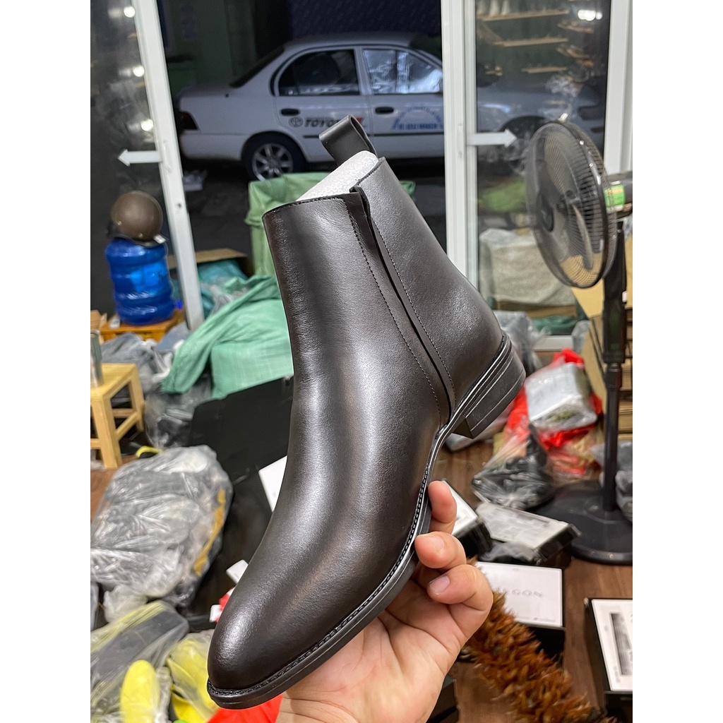 Chelsea Zip Boots Nam Khóa Kéo Form Chuẩn Tôn Dáng tăng Cao Đến 6cm