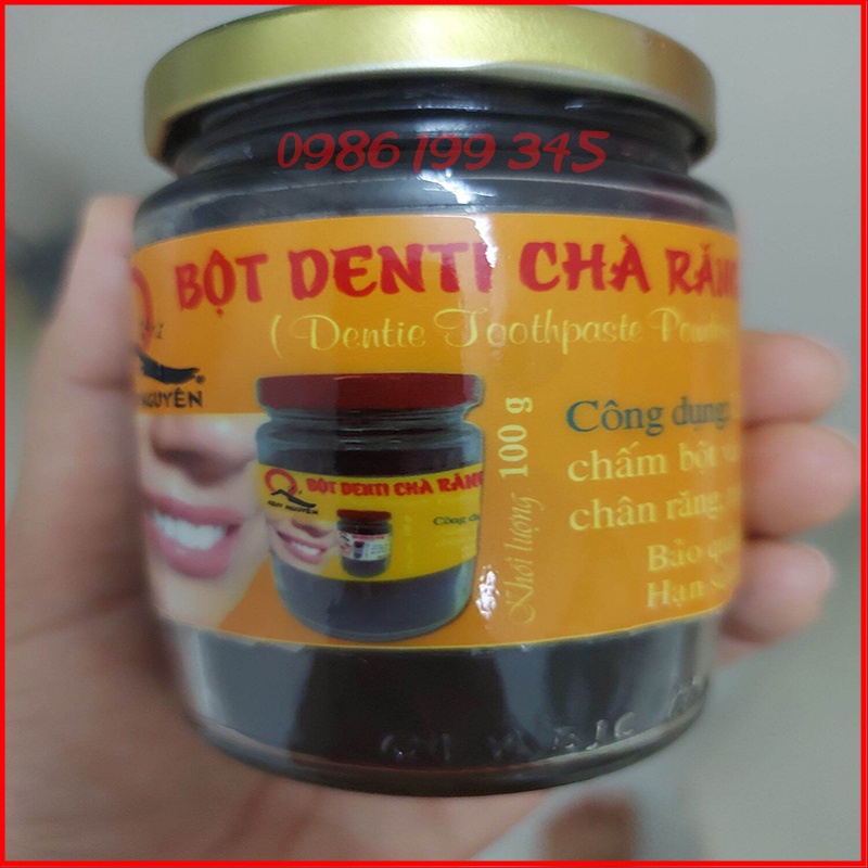 Bột Denti Chà Răng Quy Nguyên Thầy Tuệ Hải Chùa Long Hương 100g