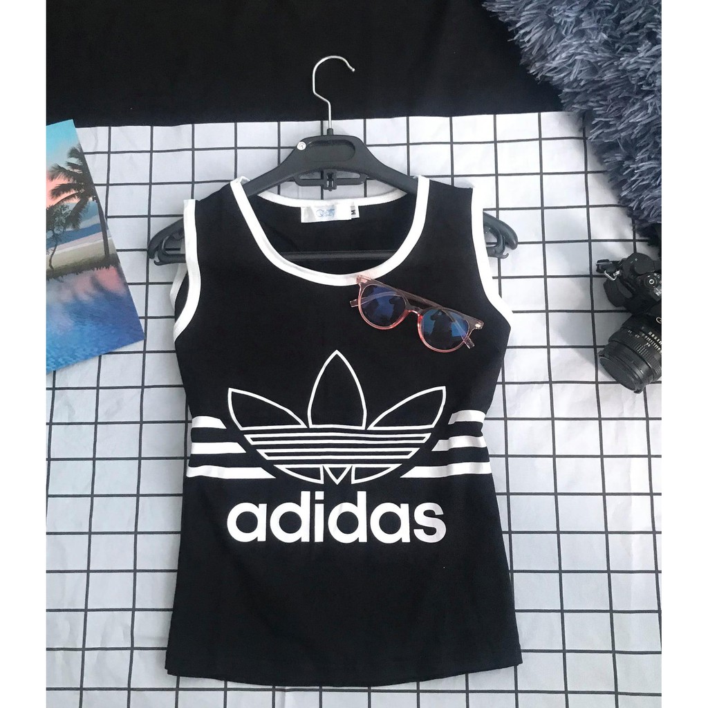 Set đồ bộ (nam,nữ) ba lỗ chất thun dày dặn thêu Adidas - Mang phong cách Cá Tính, Trẻ Trung, Thời Thượng