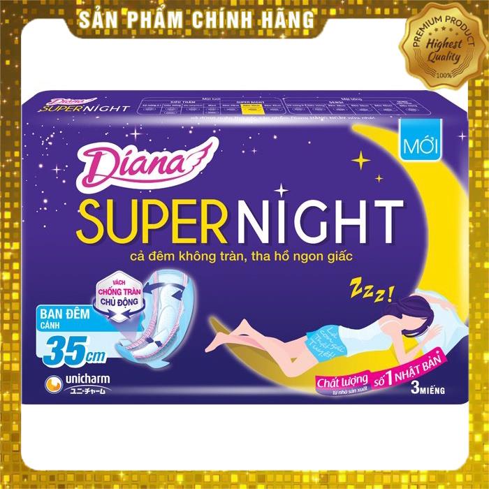 Băng vệ sinh Diana super night bạn đêm 35 cm