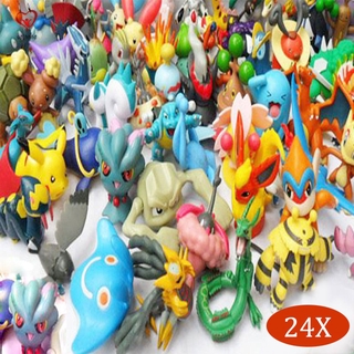 Set 24 Mô Hình Nhân Vật Pokemon Kích Thước 2-3cm