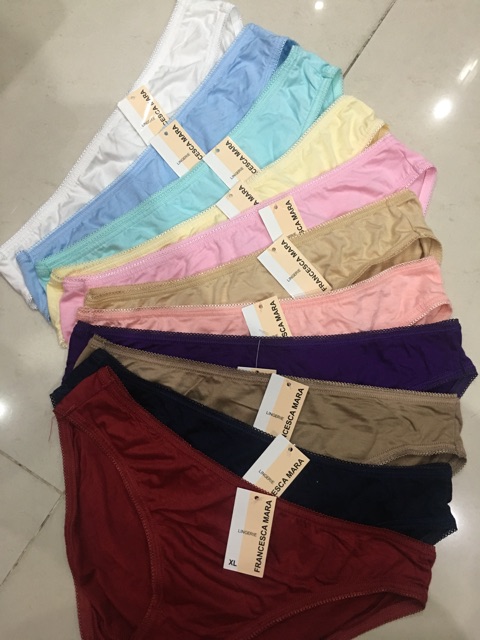 Combo 5 quần lót nữ cotton lụa trơn Mara 616