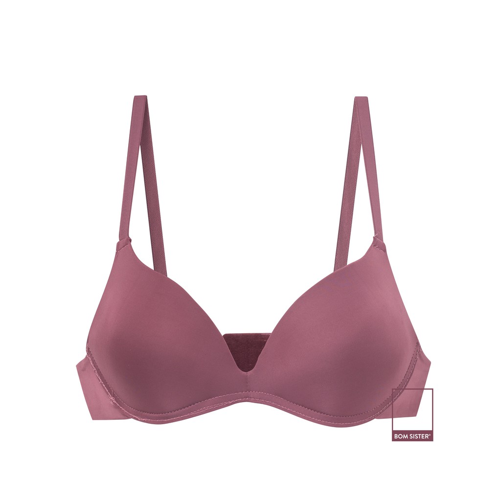 Áo lót mút mỏng thun lạnh không gọng màu trơn nâng ngực BOM SISTER A1018 | BigBuy360 - bigbuy360.vn