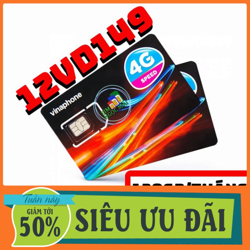 NGÀY SALE SIM 4G VINA TRỌN GÓI 1 NĂM KHÔNG NẠP TIỀN - TỪ 5GB - 120GB DATA TỐC ĐỘ CAO - MIỄN PHÍ GỌI - SIM NGỌC MAI $$$