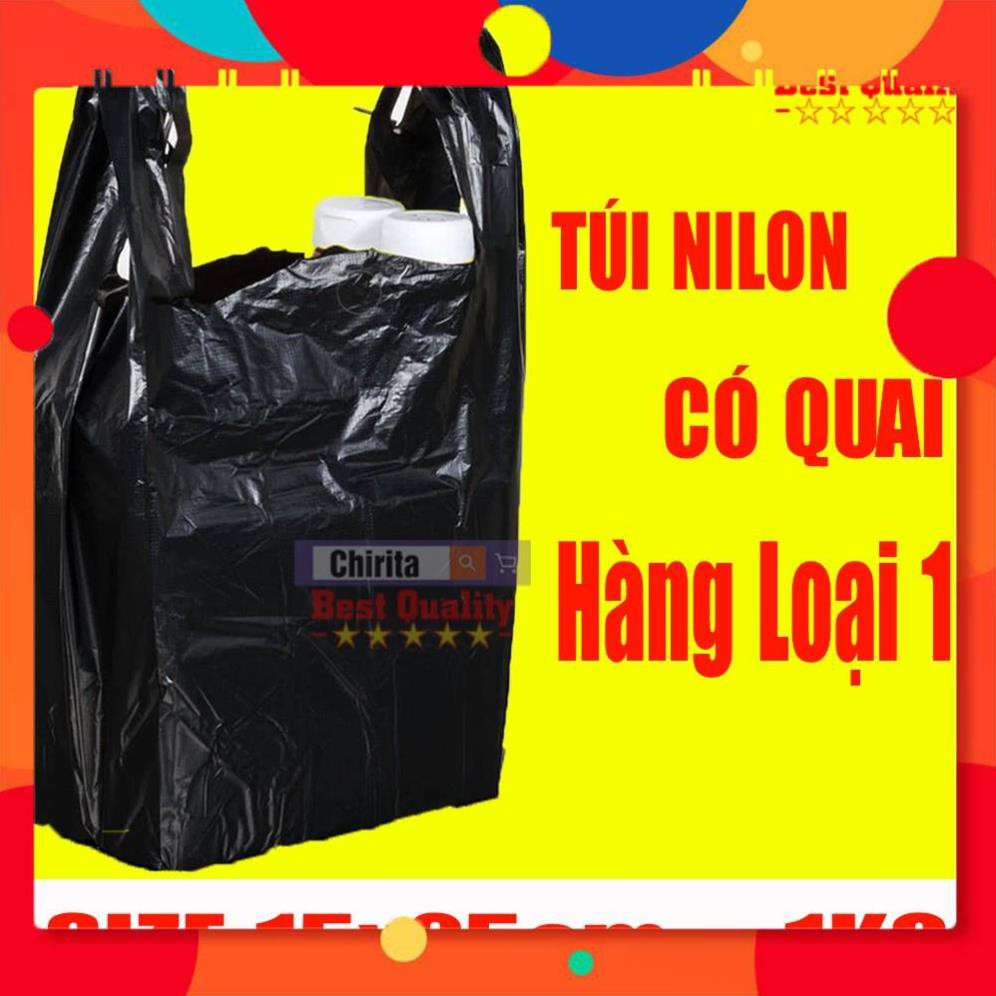 1KG Túi Nilon Size 15x25cm - Bao Nylon Đựng Hàng Có Quai - Hàng Loại 1