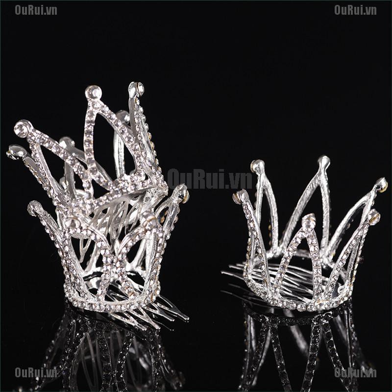 Vương Miện Cô Dâu Đính Đá Sang Trọng Hợp Thời Trang