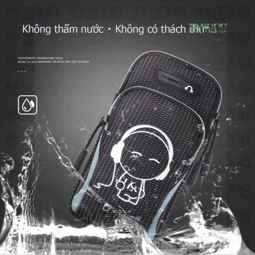 Túi đeo tay thể thao chạy bộ - Túi đựng điện thoại đeo cánh tay hình người nghe nhạc
