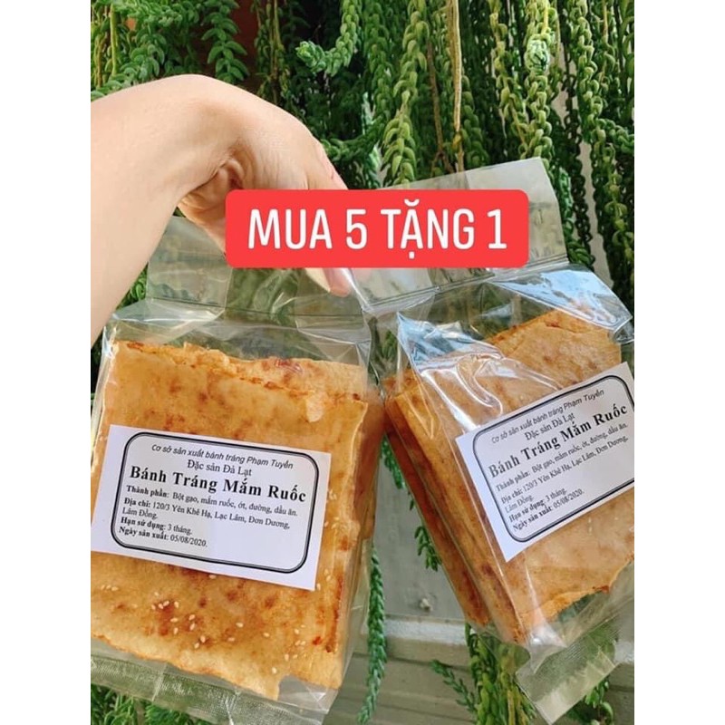 (Combo mua 5 tặng 1) BÁNH TRÁNG MẮM RUỐC