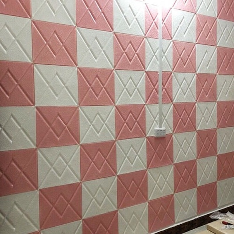 Miếng giấy dán tường làm nền trang trí 3D mềm mại chống va đập tiện lợi | BigBuy360 - bigbuy360.vn