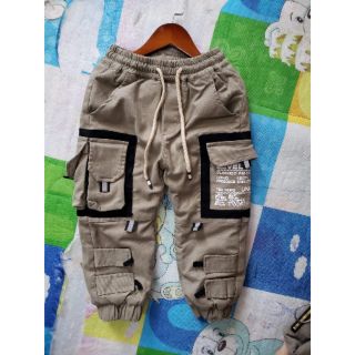 Combo quần kaki túi hộp và áo sơ mi cho bé trai