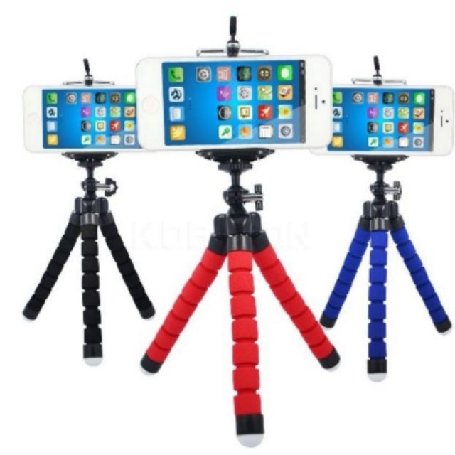 Ripod Kẹp 3 chân Bạch Tuộc Giữ Điện Thoại Chụp Hình, Quay Phim, Livetream - Dễ Dàng Uốn Dẻo Bám Địa Hình