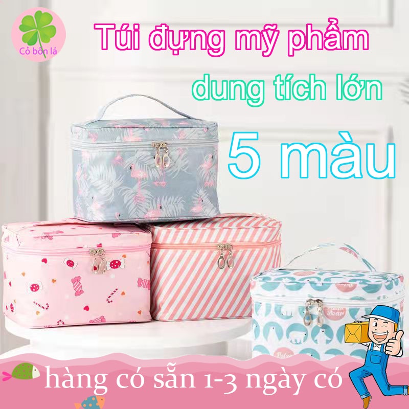 Túi Đựng Mỹ Phẩm Đồ Trang Điểm Cá Nhân Cao Cấp Dung Tích Lớn Cute Túi Đựng Đồ Trang Điểm Cá Nhân Vải Dày Chống Thấm