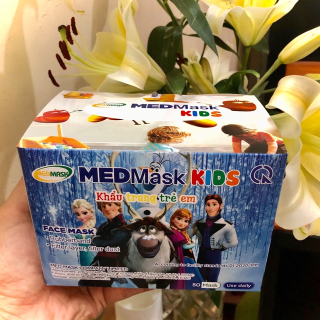 [HOÀN XU] khẩu trang y tế cho bé 5 đến 12 tuổi (hộp 50 cái) | BigBuy360 - bigbuy360.vn