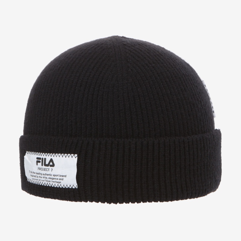 Nón len unisex Fila Beanie BTS Project 7 - FS3KNC6B02X-BLK