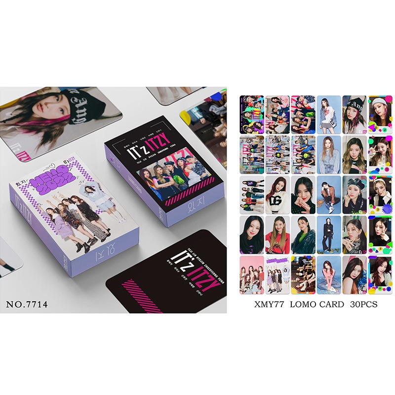 Hộp 30 Thẻ Ảnh Lomo Hai Mặt In Hình Nhóm Nhạc KPOP STRAYKIDS got7 F4-thailand