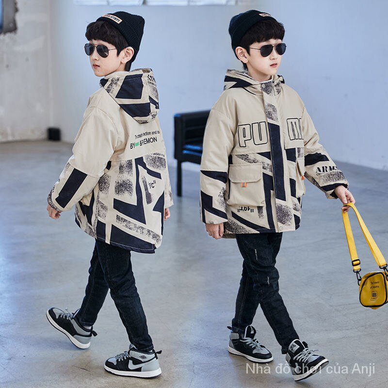Korean Version Winter Baby Boys Velvet Thick Coat