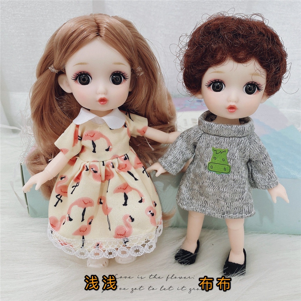 Set 2 búp bê Barbie 17cm xinh xắn