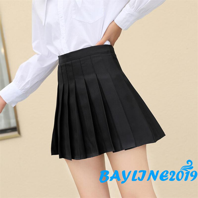 Chân Váy Chữ A Màu Trơn Phong Cách Hàn Quốc Thời Trang Cho Nữ