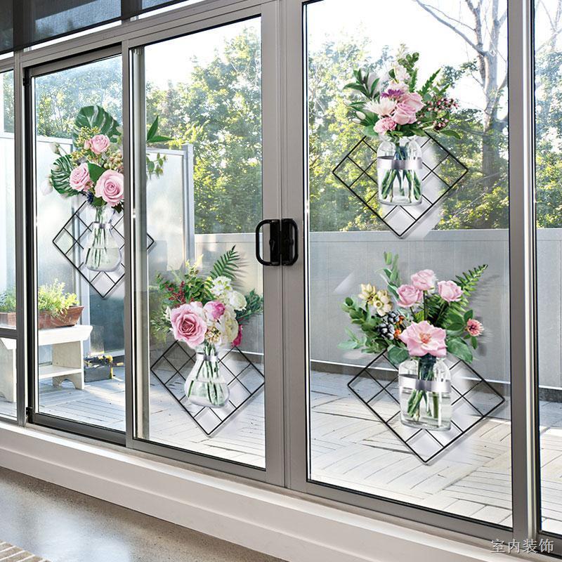 AOHUI☎▥❐3D stereo wall dán tự dính Phòng khách dán cửa kính phòng ăn phòng bếp trang trí cửa trượt giấy dán tường sáng t